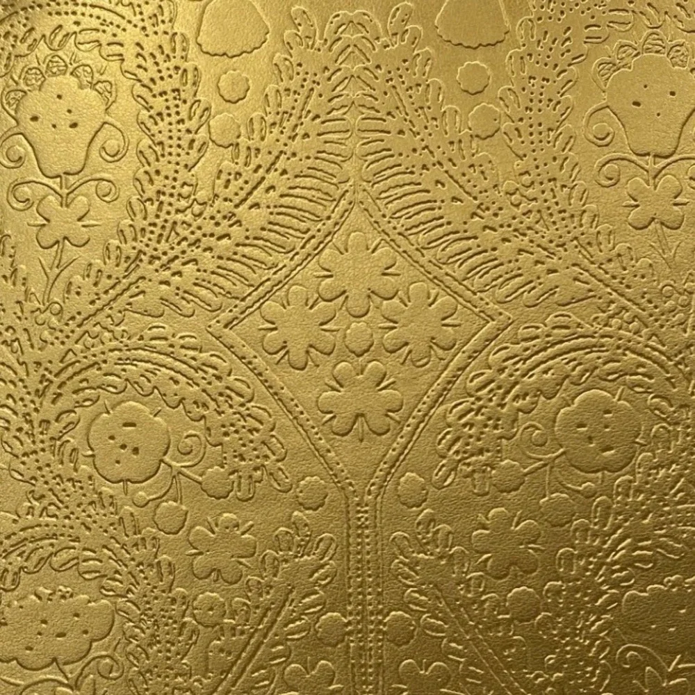 Christian Lacroix Paris Paseo Gold‎ Embossed Journal Notebook Metallic Gold 8x6